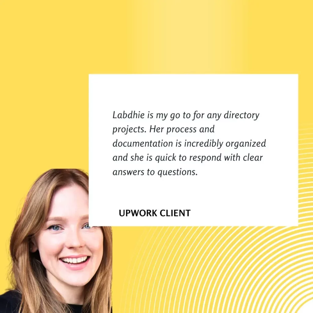 Labdhie Upwork testimonial review